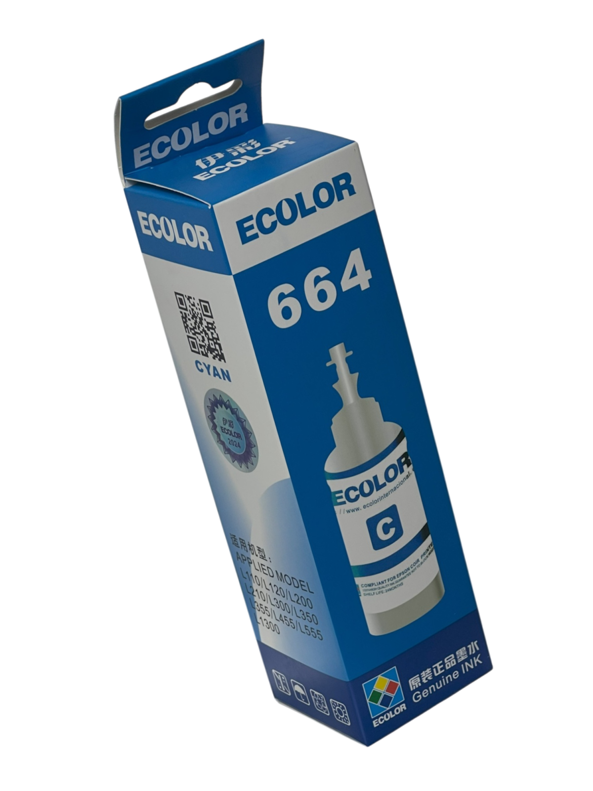 Tinta 664 Cyan Para Epson